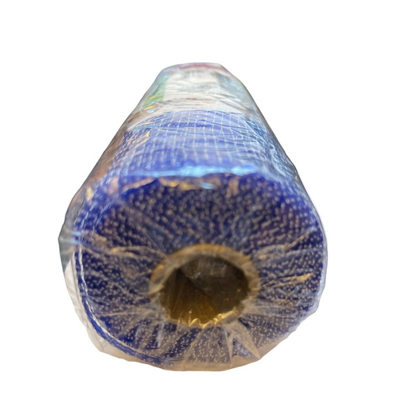 Floral Garden July 4th Red White Blue Decorative Mesh Ribbon 6 in.x 5 yd Roll - Picture 3 of 3